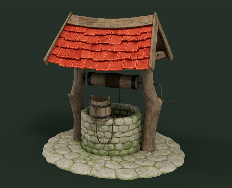 Stylized Water Well